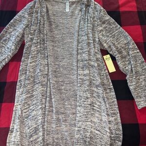 Perseption Heathered Gray Women's Cardigan